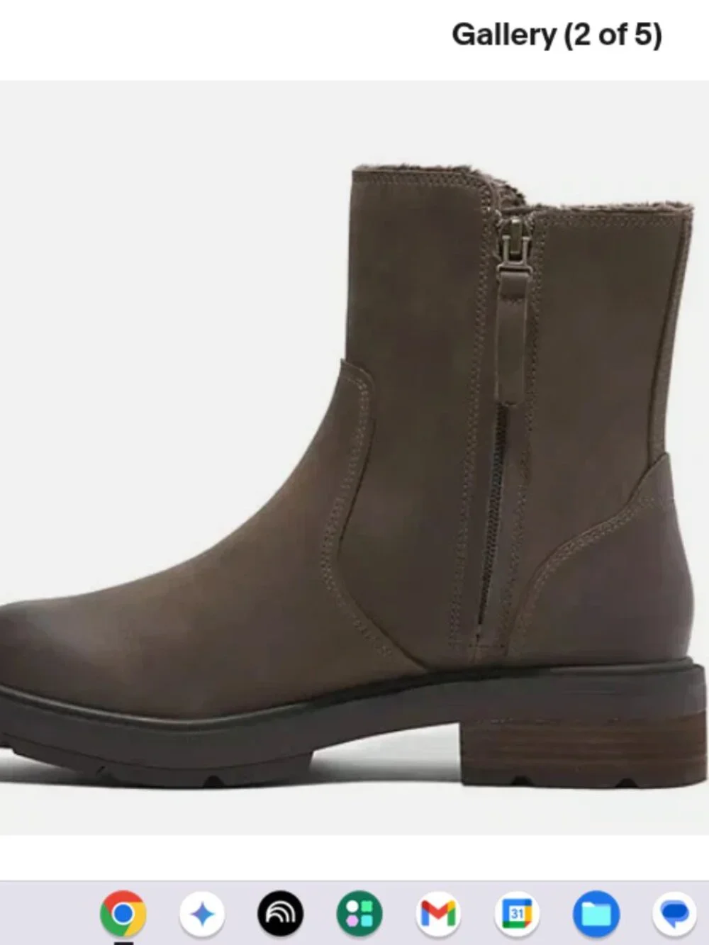 Timberland Brimfield Leather Warm Lined Mid Boots-Medium Brown-7M-NEW-A660177
